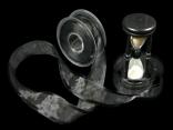 Florband Schwarz mit Draht 40mm Florband Schwarz mit Draht 40mm