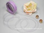 Organzabändchen Organza Flieder ohne Draht 10mm Organzabändchen Organza Flieder ohne Draht 10mm