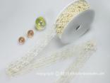 Gitterband Tremosine Creme mit Draht 30mm