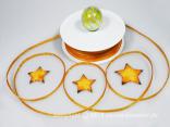 Bändchen Torbole Hellorange mit Draht 5mm Bändchen Torbole Hellorange mit Draht 5mm