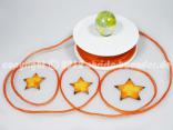 Bändchen Torbole Dunkelorange mit Draht 5mm Bändchen Torbole Dunkelorange mit Draht 5mm