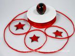 Bändchen Torbole Rot mit Draht 5mm Bändchen Torbole Rot mit Draht 5mm