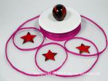 Bändchen Torbole Pink mit Draht 5mm Bändchen Torbole Pink mit Draht 5mm