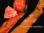 Uniband Weihnachtsorange mit Draht 70mm Uniband Weihnachtsorange mit Draht 70mm