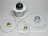 Kordel Silber ohne Draht 2mm Kordel Silber ohne Draht 2mm
