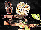 Uniband Schokobraun mit Draht 25mm