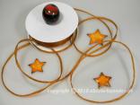 Bändchen Torbole Cognac mit Draht 5mm