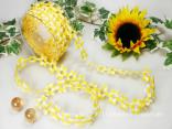 Karoblume Gelb ohne Draht 22mm