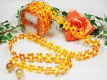 Karoblume Orange ohne Draht 22mm