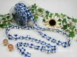 Karoblume Blau ohne Draht 22mm