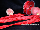 Uniband Karminrot mit Draht 25mm
