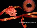 Uniband Weihnachtsorange mit Draht 15mm Uniband Weihnachtsorange mit Draht 15mm