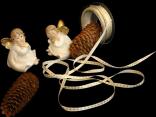 Weihnachtsband Christmas-Bändchen Creme ohne Draht 6mm Weihnachtsband Christmas-Bändchen Creme ohne Draht 6mm