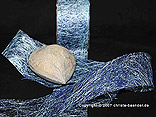 Sisal zweifarbig Blau/Türkis ohne Draht 60mm