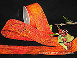 Sisal zweifarbig Orange/Rot ohne Draht 60mm