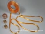 Satinband Apricot ohne Draht 10mm