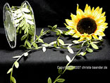 Motivband Blättergirlande Olive ohne Draht 26mm