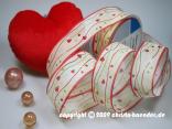 Motivband Mauii Rot mit Draht 40mm