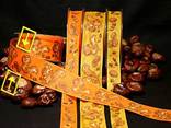 "Nut`s" mit Draht, 40mm Orange/Braun "Nut`s" mit Draht, 40mm Orange/Braun