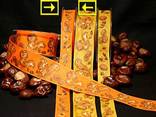"Nut`s" mit Draht, 25mm Orange/Braun "Nut`s" mit Draht, 25mm Orange/Braun