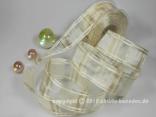Karoband Spring of Sky Creme mit Draht 40mm Karoband Spring of Sky Creme mit Draht 40mm