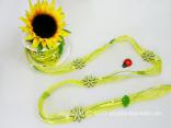 Geschenkband Dekoband Schleifenband Organzagirlande Flower Field Gelb ohne Draht 20mm Geschenkband Dekoband Schleifenband Organzagirlande Flower Field Gelb ohne Draht 20mm