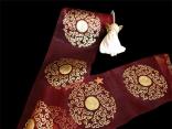 Weihnachtsband Christmas-Ornaments Bordeaux ohne Draht 150mm