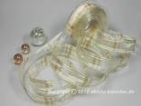 Karoband Spring of Sky Creme mit Draht 25mm