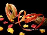 Uniband Goldkante Moskau Weihnachtsorange mit Draht 15mm Uniband Goldkante Moskau Weihnachtsorange mit Draht 15mm