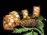 Organzaband Bubbles Kupfer mit Draht 40mm Organzaband Bubbles Kupfer mit Draht 40mm
