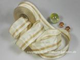 Streifenband Michigan Creme mit Draht 40mm Streifenband Michigan Creme mit Draht 40mm