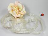 Motivband Springtime Creme mit Draht 25mm Motivband Springtime Creme mit Draht 25mm