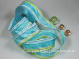 Streifenband San Marco Hellblau mit Draht 40mm Streifenband San Marco Hellblau mit Draht 40mm