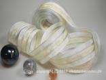 Streifenband Rimini Creme mit Draht 40mm Streifenband Rimini Creme mit Draht 40mm