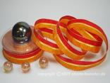 Streifenband Ravenna Orange mit Draht 25mm Streifenband Ravenna Orange mit Draht 25mm