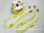 Blumengirlande Country Butterfly Gelb ohne Draht ca. 20mm