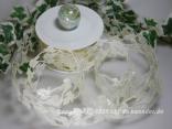 Blumenband Blätterranke Creme ohne Draht 40mm
