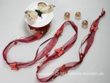 Blumengirlande Country Butterfly Bordeaux ohne Draht ca.20mm