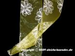 Organzaband Springflowers Gelb mit Draht 150mm Organzaband Springflowers Gelb mit Draht 150mm