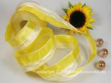 Streifenband Trilogie Gelb mit Draht 40mm Streifenband Trilogie Gelb mit Draht 40mm