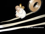 Satinband Creme ohne Draht 15 mm Satinband Creme ohne Draht 15 mm