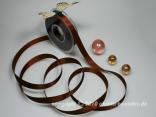 Satinband Braun ohne Draht 15mm Satinband Braun ohne Draht 15mm