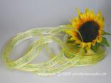 Blumenband Fantasia Gelb mit Draht 15mm Blumenband Fantasia Gelb mit Draht 15mm