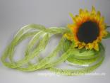 Blumenband Fantasia Grün mit Draht 15mm Blumenband Fantasia Grün mit Draht 15mm
