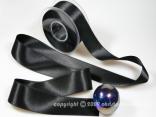 Satinband Schwarz ohne Draht 40mm Satinband Schwarz ohne Draht 40mm