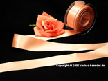 Satinband Apricot ohne Draht 40 mm Satinband Apricot ohne Draht 40 mm