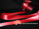 Satinband Bordeaux ohne Draht 40 mm