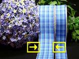 Karoband Vischikaro Blau/Weiß ohne Draht 60mm Karoband Vischikaro Blau/Weiß ohne Draht 60mm