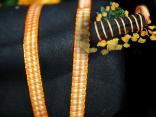 Karoband Landhauskarobändchen Orange ohne Draht 6mm