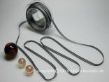 Geschenkband, Dekoband, Schleifenband Karoband Landhauskaro Schwarz ohne Draht 6mm